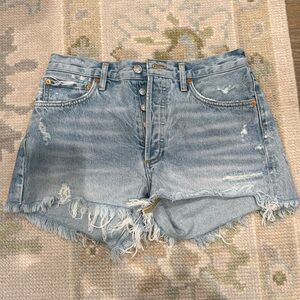 Precious AGolde denim boyfriend shorts!